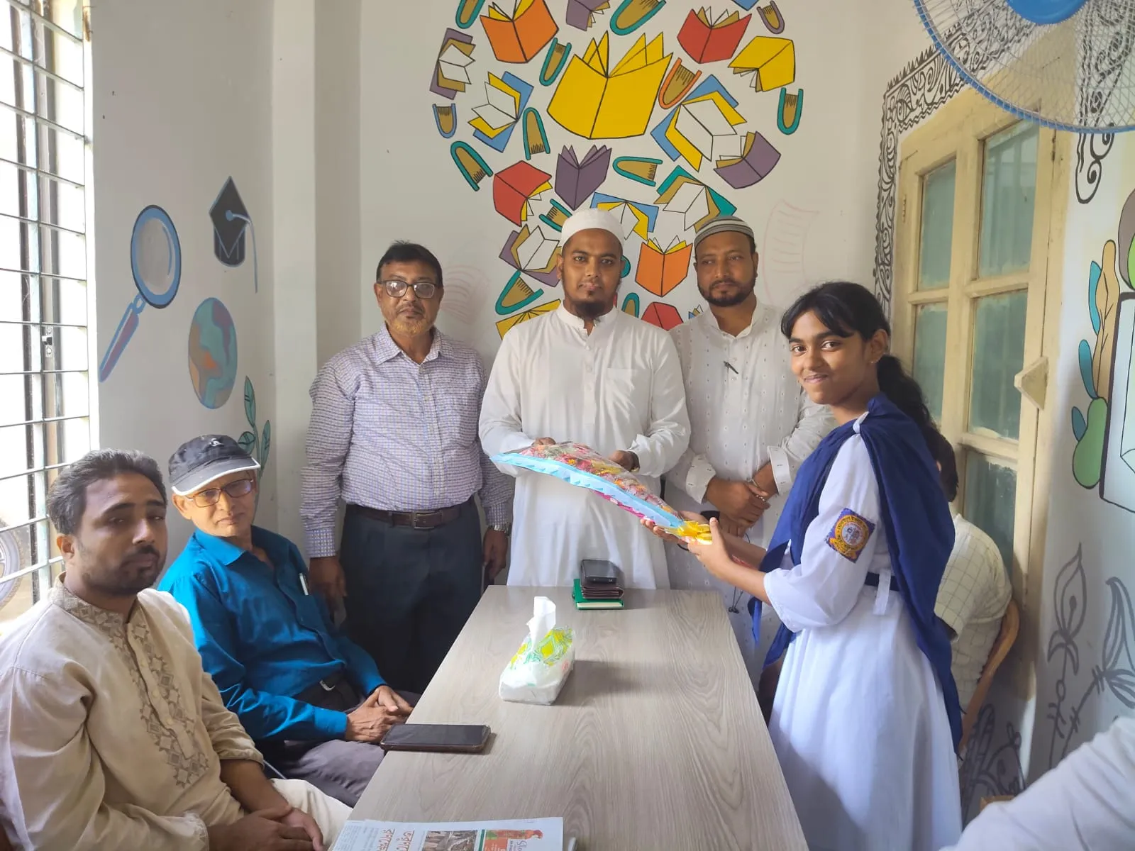 কচুয়া পাবলিক লাইব্রেরির উদ্যোগে নবাগত ইউএনও আমির সালমান রনিকে সংবর্ধনা